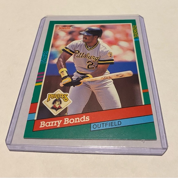 Barry Bonds Rare! Error 1990 Donruss Baseball Card # 495 (No Dot after inc) - Picture 1 of 5